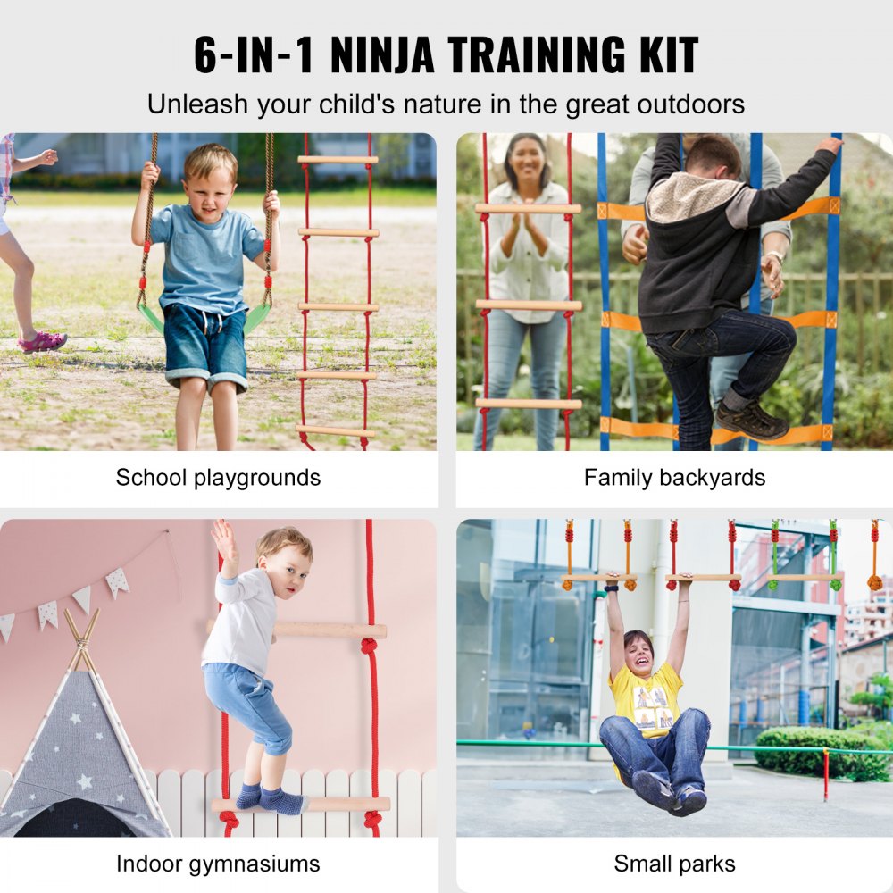 PR-010-50 - 50ft VEVOR Ninja Warrior Course for Outdoor Fun