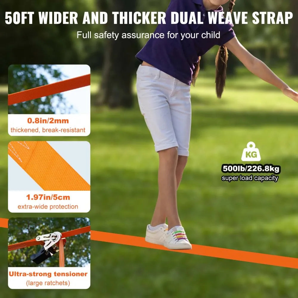 PR-010-50 - 50ft VEVOR Ninja Warrior Course for Outdoor Fun