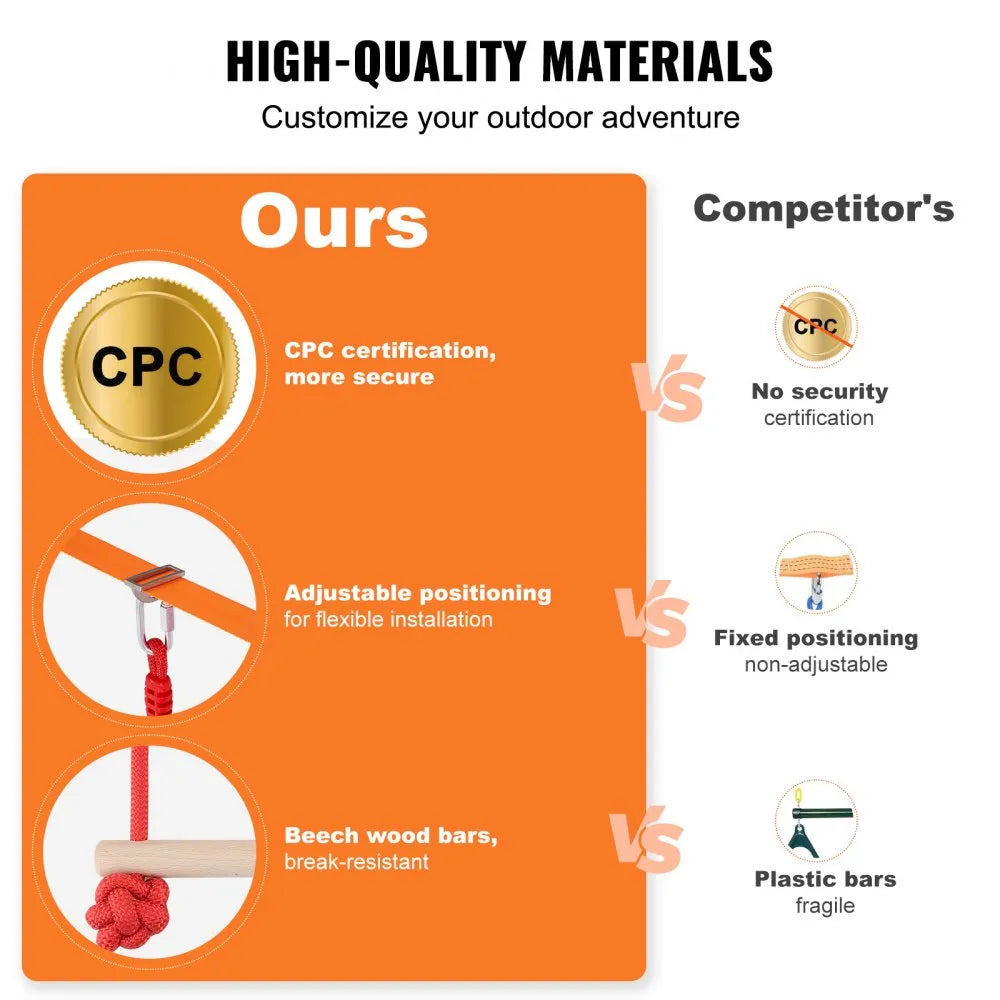 PR-010-50 - 50ft VEVOR Ninja Warrior Course for Outdoor Fun