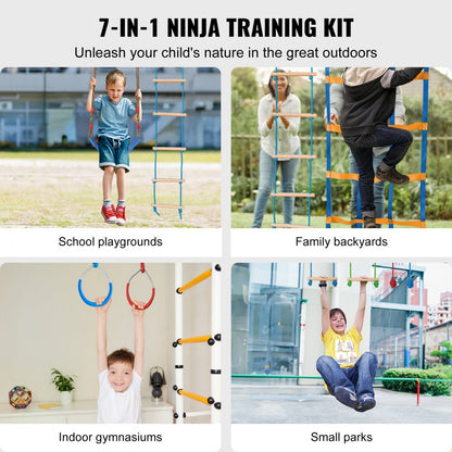 PR-012-56 - 2 x 56 ft Ninja Warrior Course for Family Fun