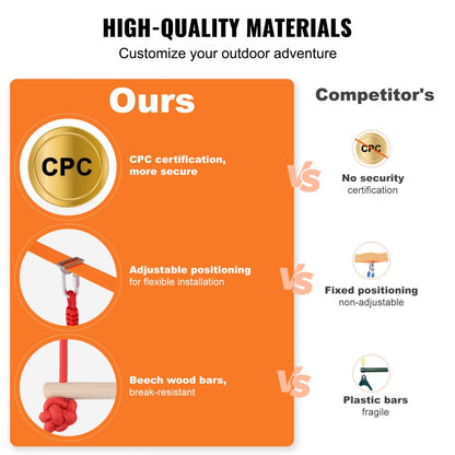 PR-012-65 - Adjustable Ninja Warrior Course 2 x 65 ft for Active Kids