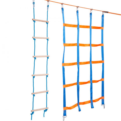 PR-012-65 - Adjustable Ninja Warrior Course 2 x 65 ft for Active Kids