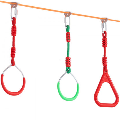 PR-012-65 - Adjustable Ninja Warrior Course 2 x 65 ft for Active Kids