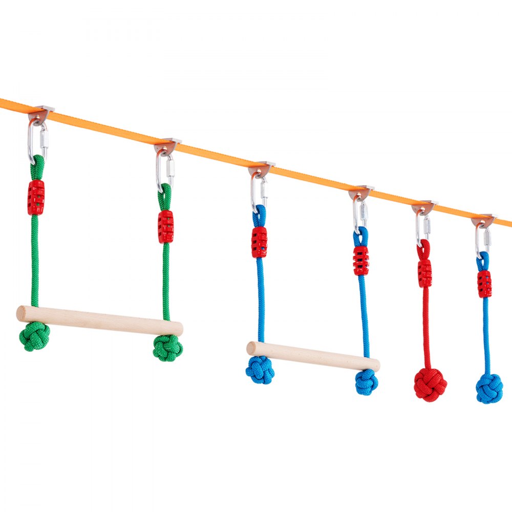 PR-012-65 - Adjustable Ninja Warrior Course 2 x 65 ft for Active Kids