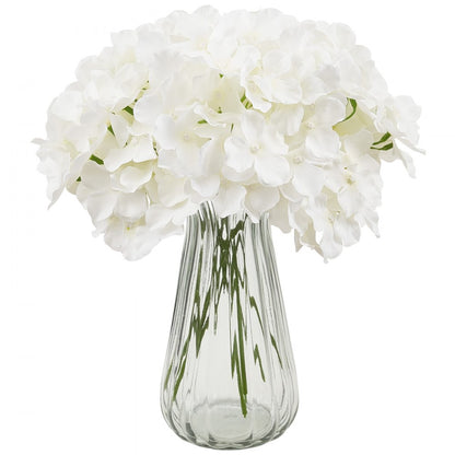 JNX002 - 205 Pcs 9.8" White Silk Hydrangeas for Elegant Decor