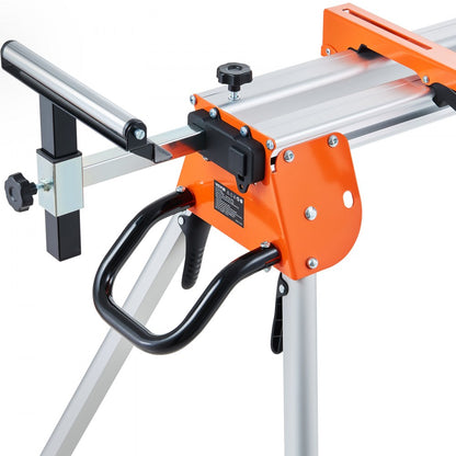 010619352164 - Heavy-Duty 100in Miter Saw Stand with Sliding Rail & Brackets