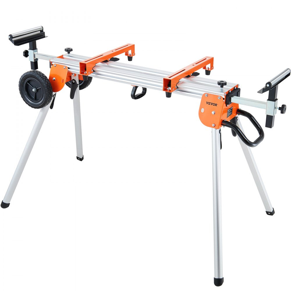 010619352164 - Heavy-Duty 100in Miter Saw Stand with Sliding Rail & Brackets