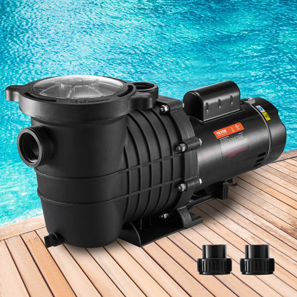 VVPS220BUS - 2.0HP VEVOR Pool Pump, 5520 GPH, Quiet Operation