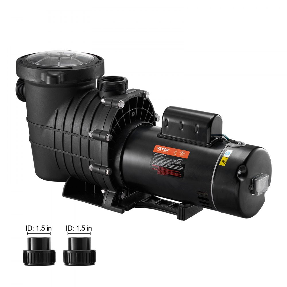 VVPS220BUS - 2.0HP VEVOR Pool Pump, 5520 GPH, Quiet Operation