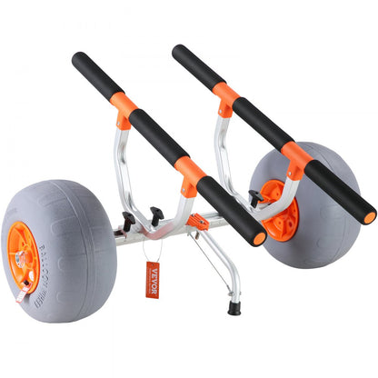 010695142690 - Foldable Kayak Cart with 12" Tires, 350 lb Capacity