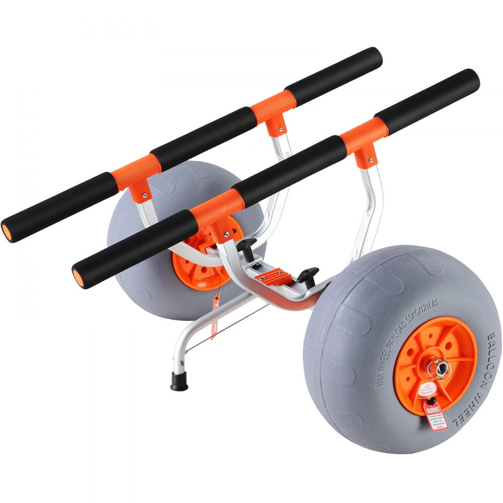 010695142690 - Foldable Kayak Cart with 12" Tires, 350 lb Capacity