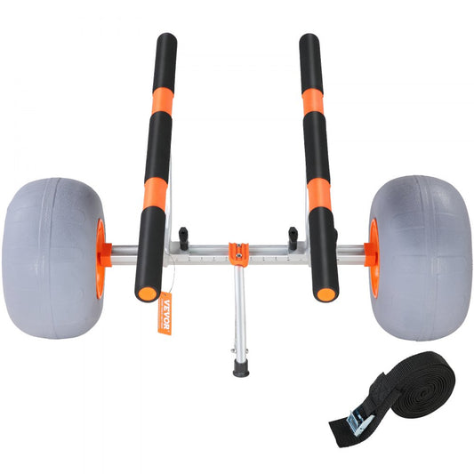 010695142690 - Foldable Kayak Cart with 12" Tires, 350 lb Capacity