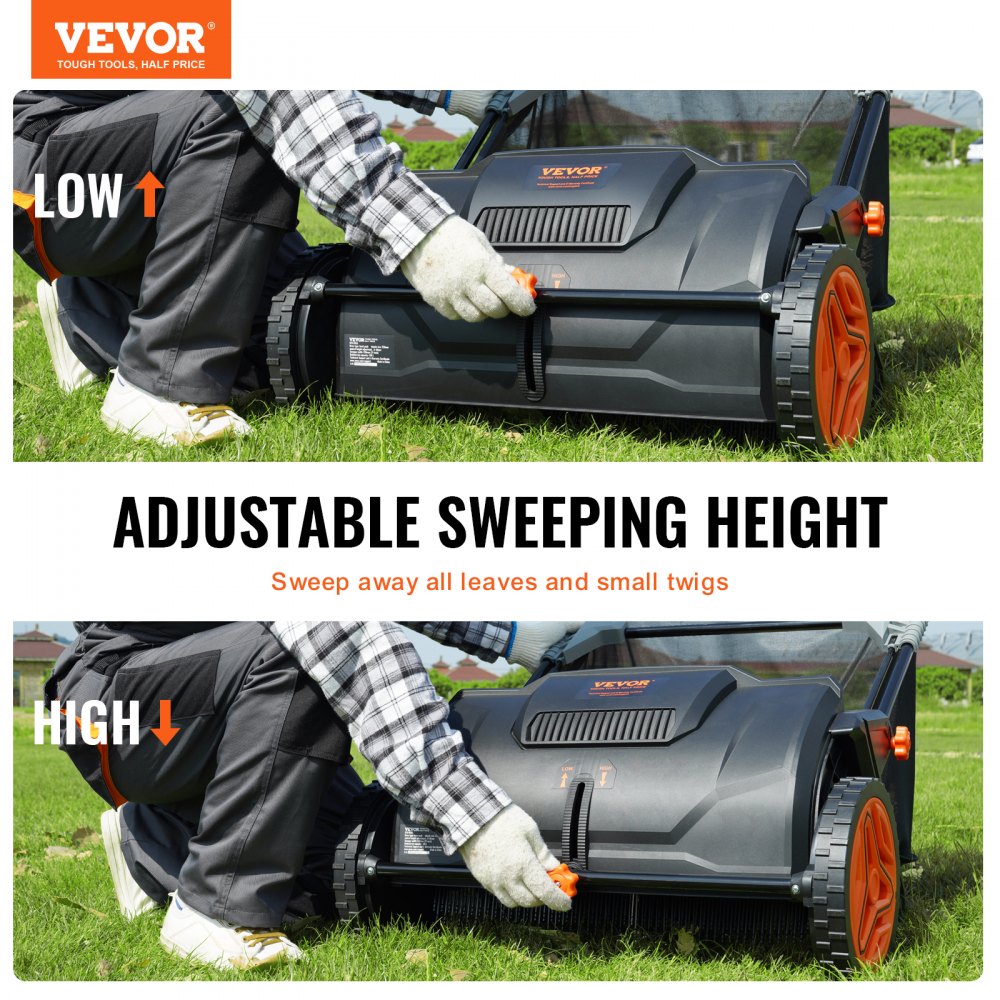 S19-001A - 21" Push Lawn Sweeper with 3.5 cu ft Collection Bag