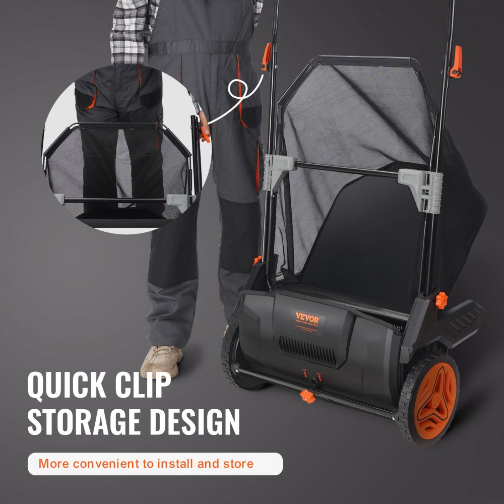 S19-001A - 21" Push Lawn Sweeper with 3.5 cu ft Collection Bag