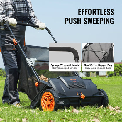 S19-001A - 21" Push Lawn Sweeper with 3.5 cu ft Collection Bag