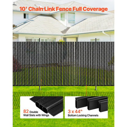 PE FENCE 008 - 92.5" HDPE Chain Link Slats for 8' Privacy Fencing