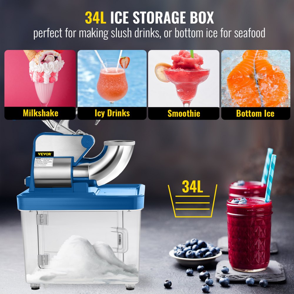 BY-300XTD - Powerful 300W Ice Crusher for Smooth, Fluffy Snow Ice