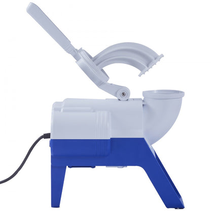 BY-180 - 176lbs/hr Electric Ice Crusher with 2 Blades and Splash-Proof Design