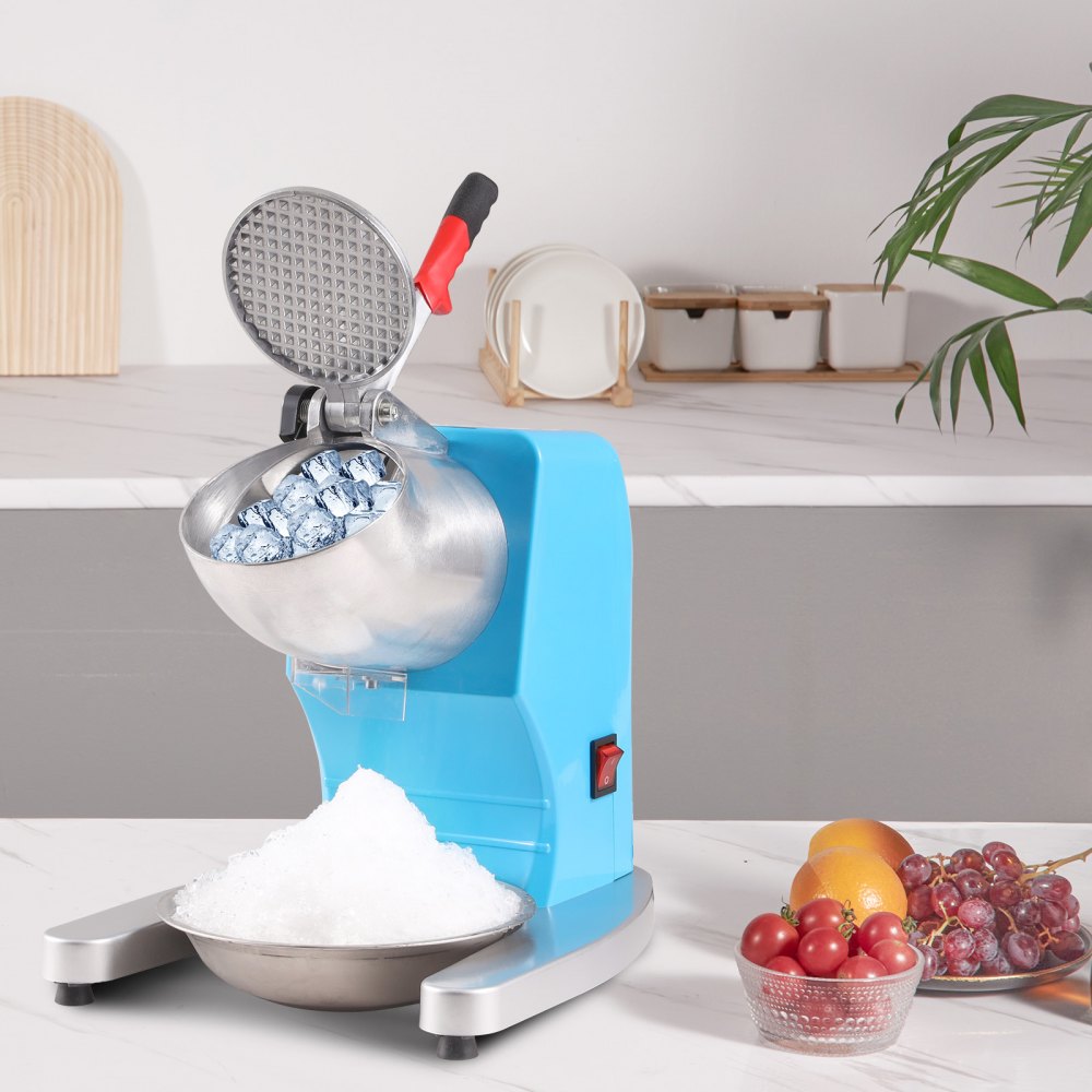 BY-300FS - Efficient Electric Ice Crusher, 220 lbs/hr, 4-Blade Stainless Steel