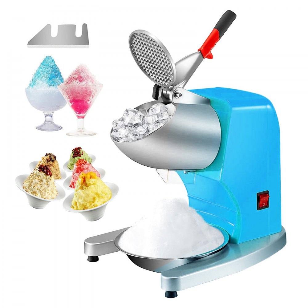 BY-300FS - Efficient Electric Ice Crusher, 220 lbs/hr, 4-Blade Stainless Steel