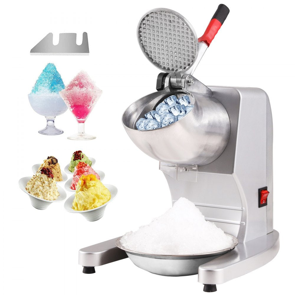 BY-300FS - High-Speed Electric Ice Crusher for Snow Cones & Drinks, 220 lbs/hr