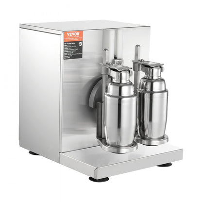 LJY120-2 - VEVOR 120W Dual Head Milkshake Maker with Adjustable Cup Holder