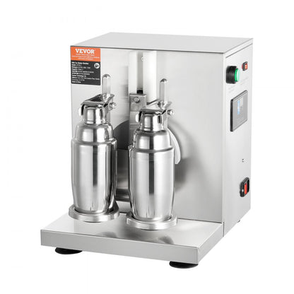 LJY120-2 - VEVOR 120W Dual Head Milkshake Maker with Adjustable Cup Holder