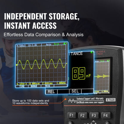 ET828 - 2.5 MS/S Handheld Oscilloscope for Accurate Automotive Testing