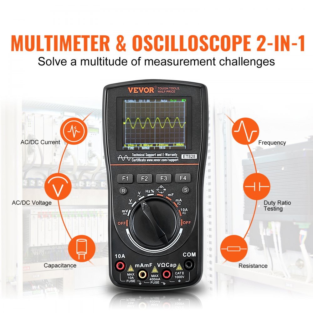 ET828 - 2.5 MS/S Handheld Oscilloscope for Accurate Automotive Testing
