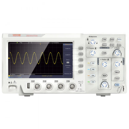 SDS1104 - 100MHz Digital Oscilloscope with 7-inch Display and 4 Channels