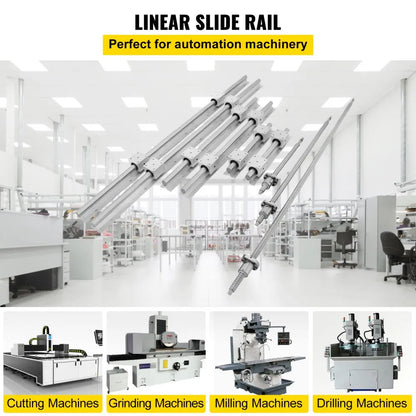 010559678448 - Complete Linear Rail Set with 3 Ballscrews and 12 Bearing Blocks