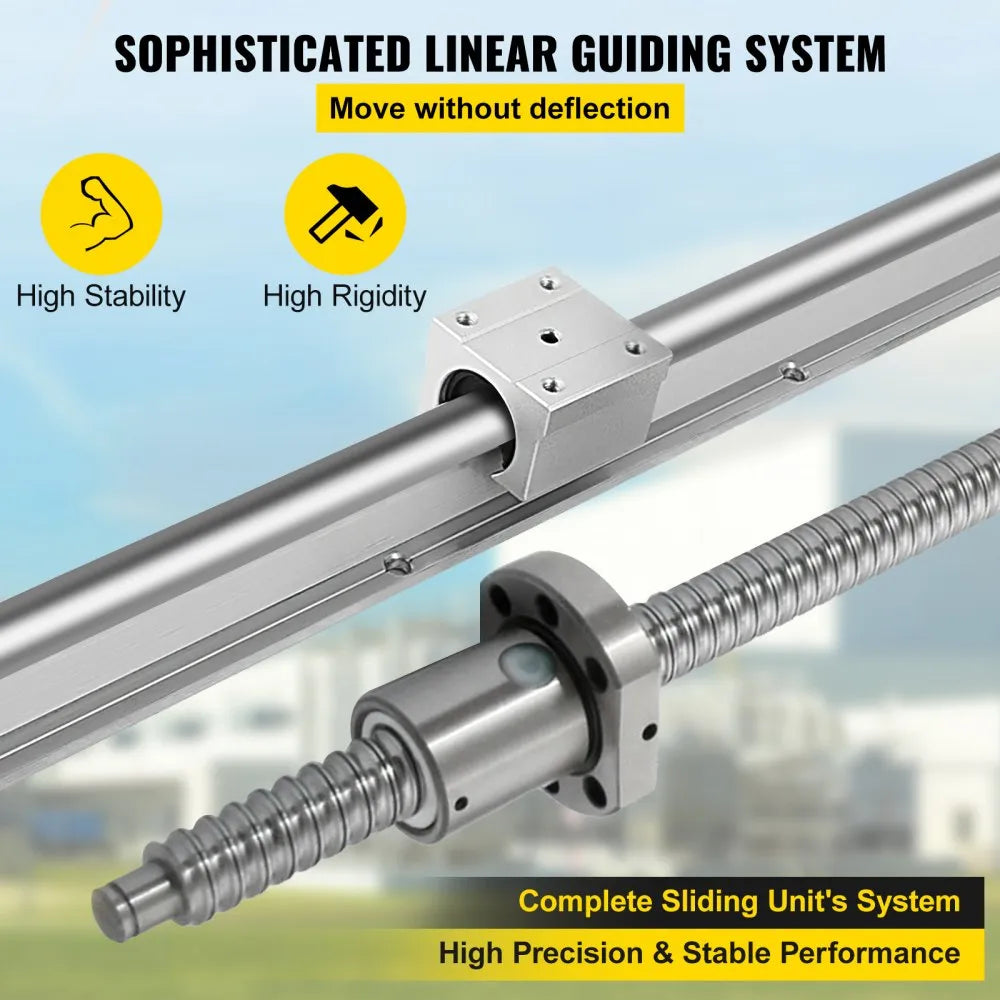 010559678448 - Complete Linear Rail Set with 3 Ballscrews and 12 Bearing Blocks