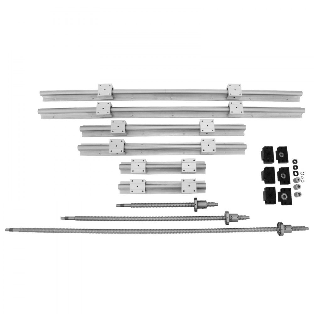 010559678448 - Complete Linear Rail Set with 3 Ballscrews and 12 Bearing Blocks