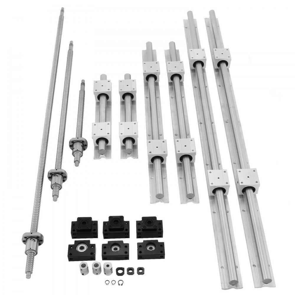 010559678448 - Complete Linear Rail Set with 3 Ballscrews and 12 Bearing Blocks