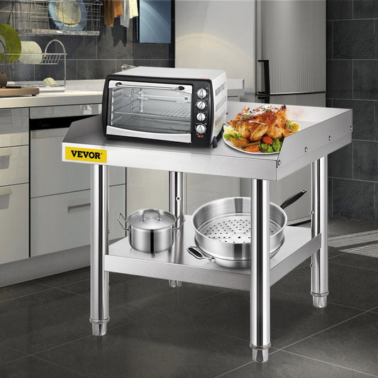VV-ES-SS-2424 - Durable Stainless Steel Table with Adjustable Legs & 1000 lbs Capacity
