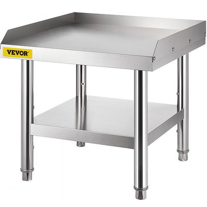 VV-ES-SS-2424 - Durable Stainless Steel Table with Adjustable Legs & 1000 lbs Capacity