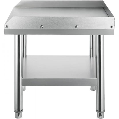 VV-ES-SS-2424 - Durable Stainless Steel Table with Adjustable Legs & 1000 lbs Capacity