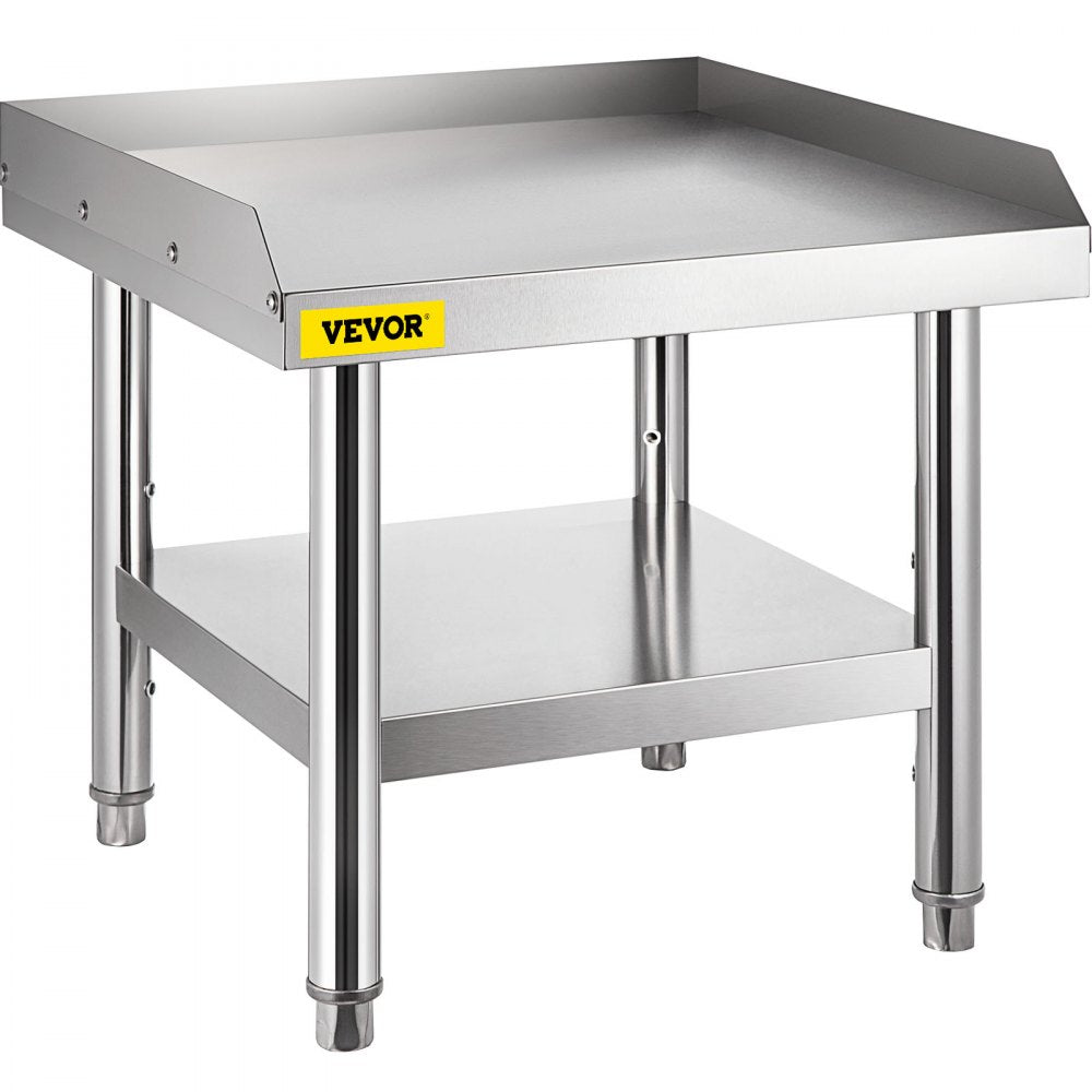 VV-ES-SS-2424 - Durable Stainless Steel Table with Adjustable Legs & 1000 lbs Capacity