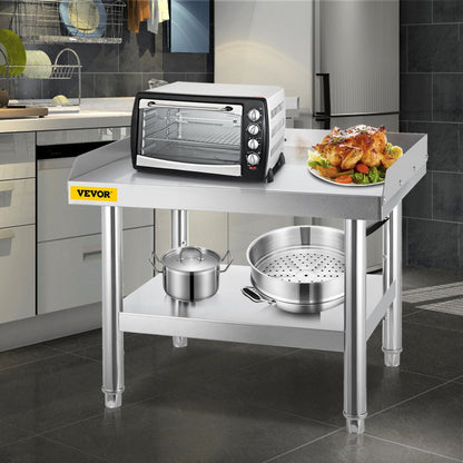 VV-ES-SS-2428 - Durable Stainless Steel Kitchen Work Table with Adjustable Legs