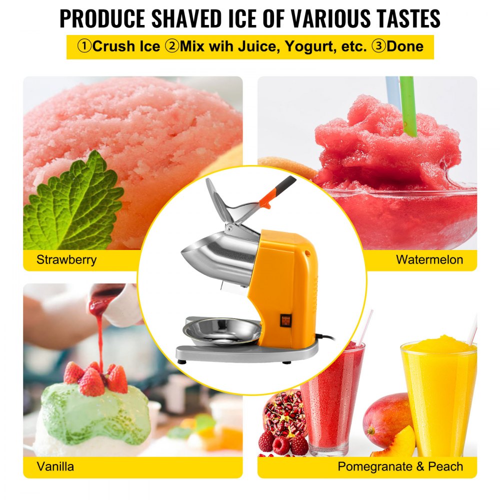 BY-300FD - 300W Electric Ice Shaver for 210 lbs/hour Snow Ice