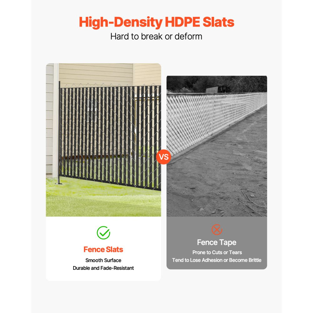 PE FENCE 005 - 68.5" HDPE Privacy Slats for 6' Chain Link Fences