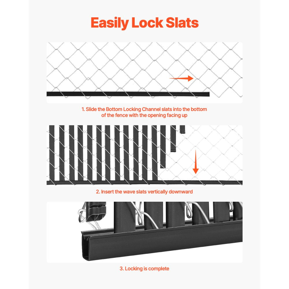 PE FENCE 005 - 68.5" HDPE Privacy Slats for 6' Chain Link Fences
