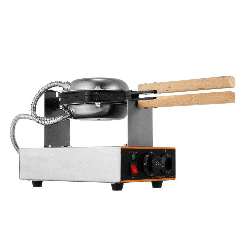 SC-X30 - 1400W Stainless Steel Bubble Waffle Maker with Dual Plates