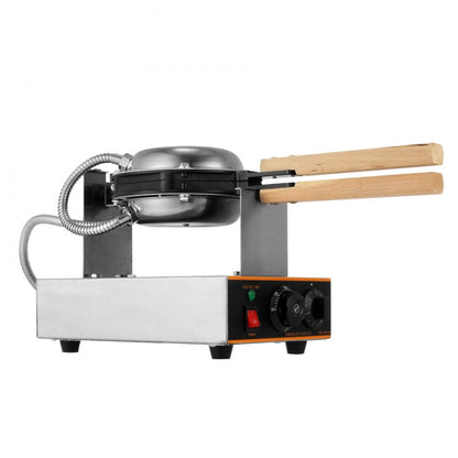 SC-X30 - 1400W Stainless Steel Bubble Waffle Maker with Dual Plates