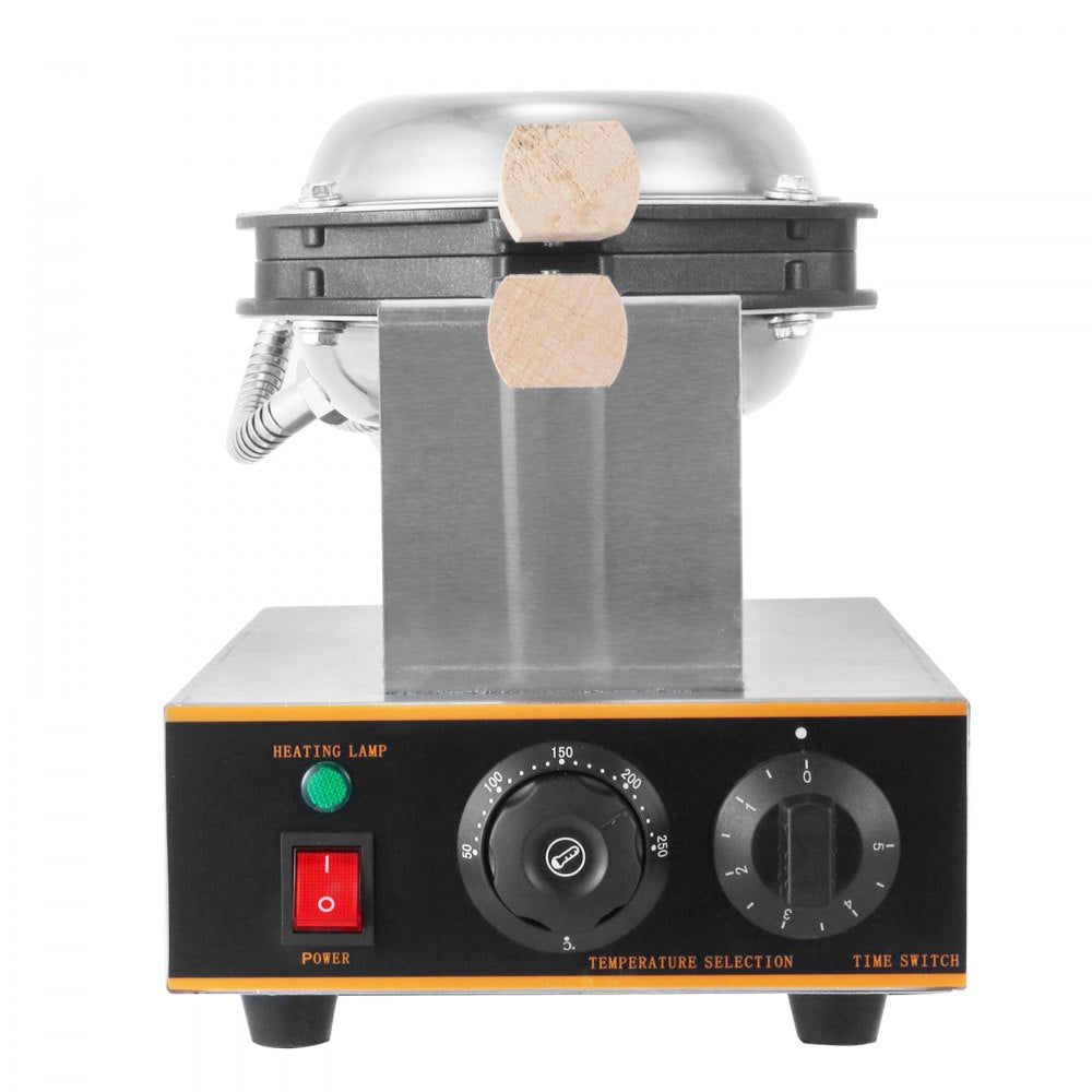 SC-X30 - 1400W Stainless Steel Bubble Waffle Maker with Dual Plates