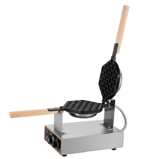 SC-X30 - 1400W Stainless Steel Bubble Waffle Maker with Dual Plates