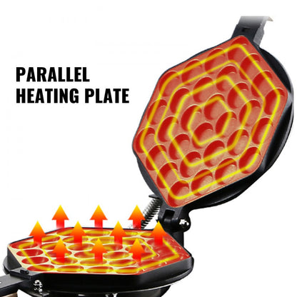 SC-X30 - 1400W Stainless Steel Bubble Waffle Maker with Dual Plates