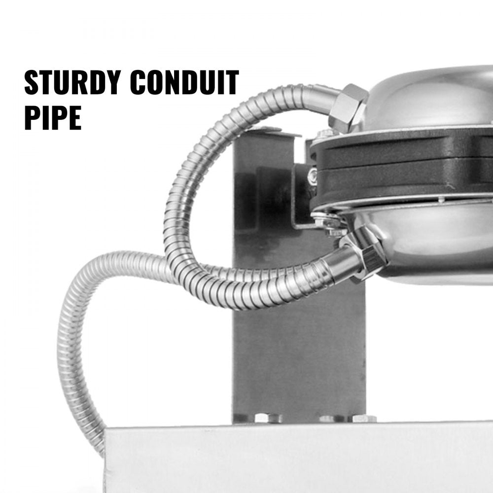 SC-X30 - 1400W Stainless Steel Bubble Waffle Maker with Dual Plates