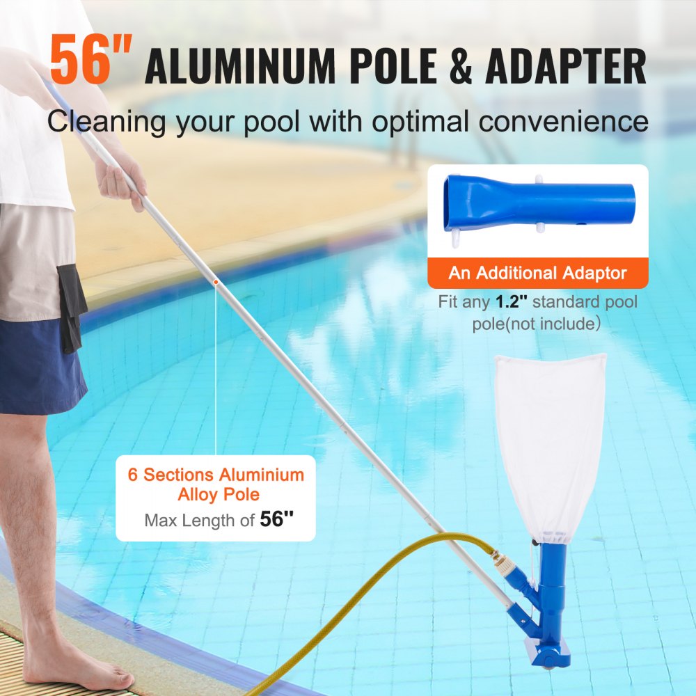 11063BX - 56" Handheld Pool Vacuum Cleaner for Above-Ground Pools