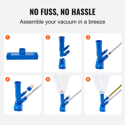 11063BX - 56" Handheld Pool Vacuum Cleaner for Above-Ground Pools